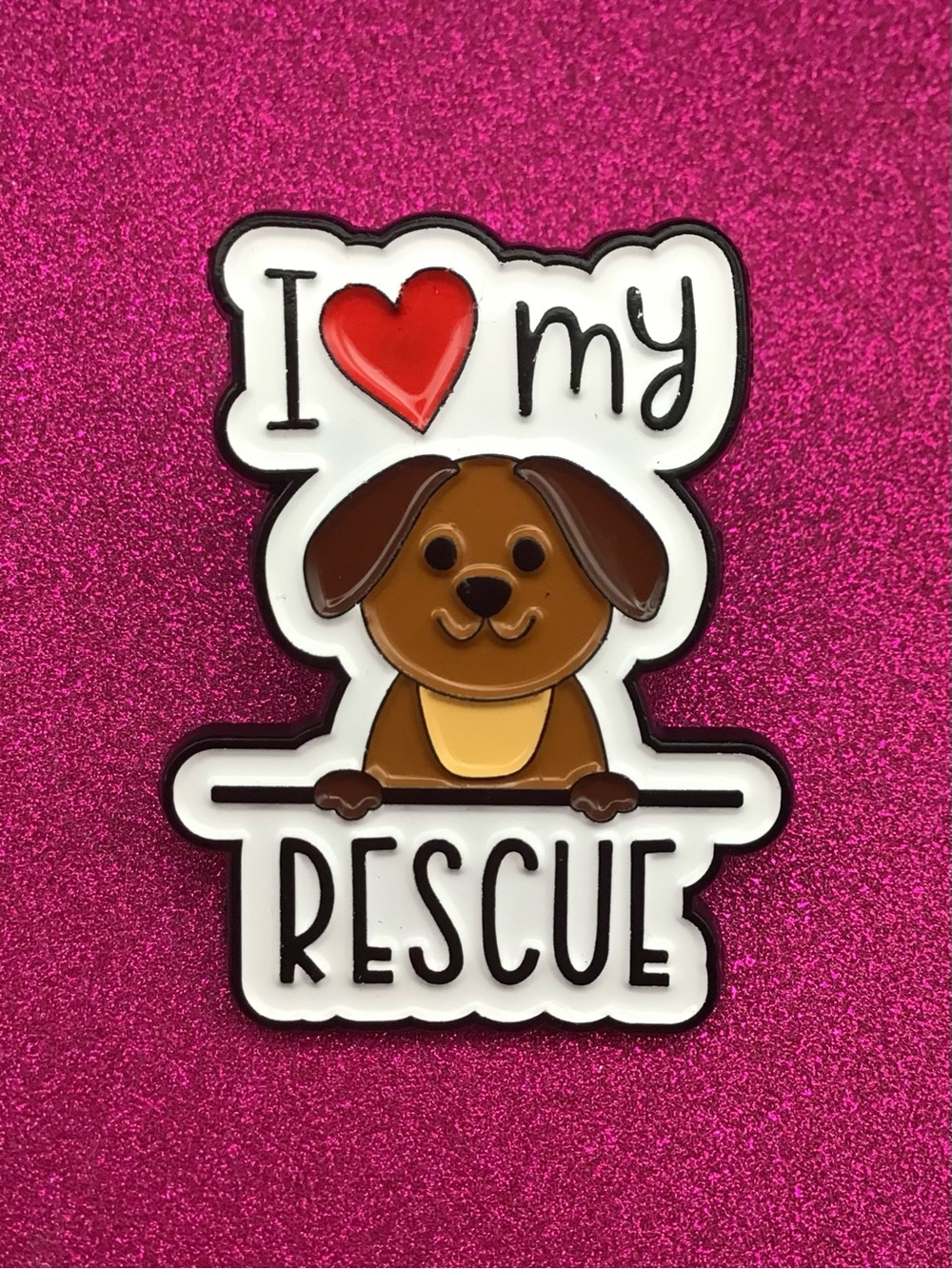 Rescue Dog Enamel Pin